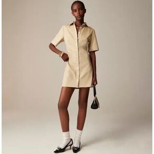 J Crew Mini shirtdress in tailored twill